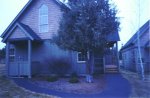 Streetside view of the chalet